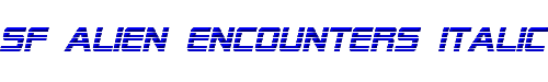 SF Alien Encounters Italic 