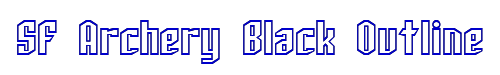 SF Archery Black Outline 