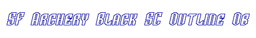 SF Archery Black SC Outline Oblique 