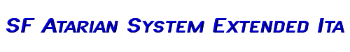 SF Atarian System Extended Italic 