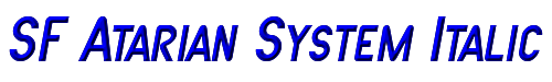 SF Atarian System Italic 
