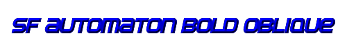SF Automaton Bold Oblique 