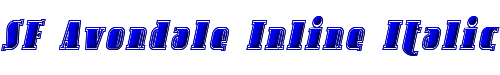 SF Avondale Inline Italic 