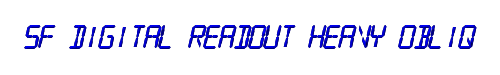 SF Digital Readout Heavy Oblique 