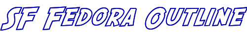 SF Fedora Outline 