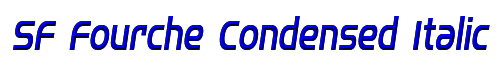 SF Fourche Condensed Italic 