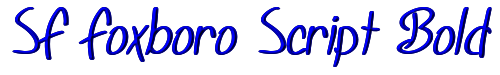 SF Foxboro Script Bold 
