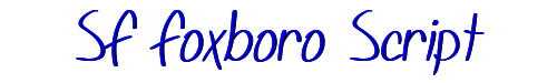 SF Foxboro Script 