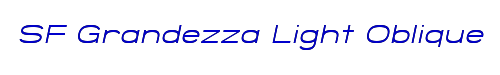 SF Grandezza Light Oblique 