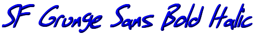 SF Grunge Sans Bold Italic 