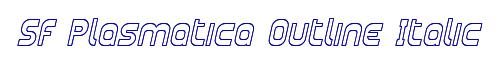 SF Plasmatica Outline Italic 