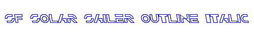 SF Solar Sailer Outline Italic 