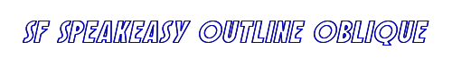 SF Speakeasy Outline Oblique 