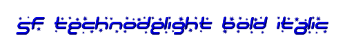 SF Technodelight Bold Italic 