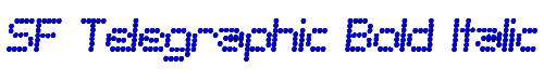SF Telegraphic Bold Italic 