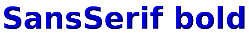 SansSerif bold 