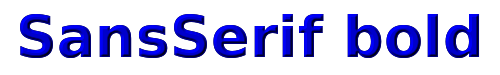 SansSerif bold 
