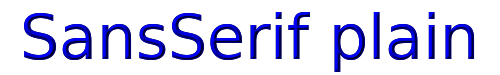 SansSerif plain 