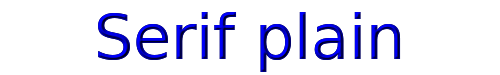 Serif plain 