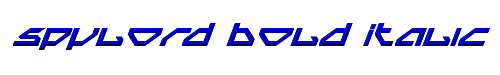 Spylord Bold Italic 
