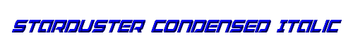 Starduster Condensed Italic 