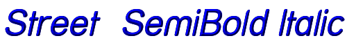 Street  SemiBold Italic 