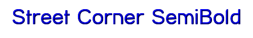 Street Corner SemiBold 