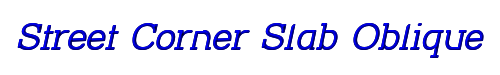 Street Corner Slab Oblique 