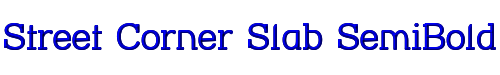 Street Corner Slab SemiBold 
