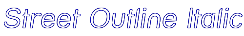 Street Outline Italic 