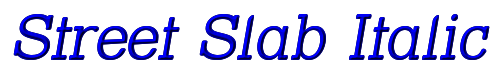 Street Slab Italic 
