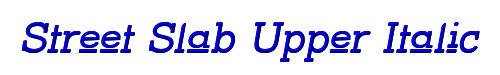Street Slab Upper Italic 