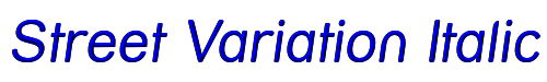Street Variation Italic 