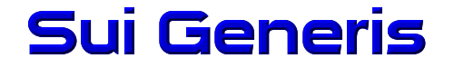 Sui Generis 