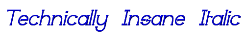 Technically Insane Italic 