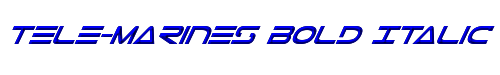 Tele-Marines Bold Italic 