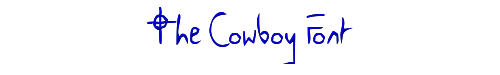 The Cowboy Font 