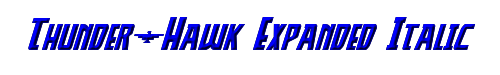 Thunder-Hawk Expanded Italic 