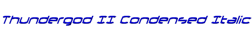 Thundergod II Condensed Italic 