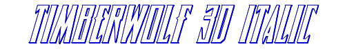 Timberwolf 3D Italic 