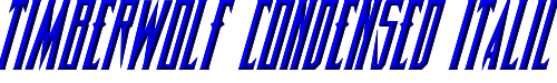 Timberwolf Condensed Italic 