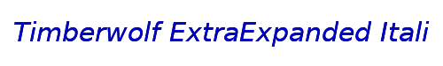 Timberwolf ExtraExpanded Italic 