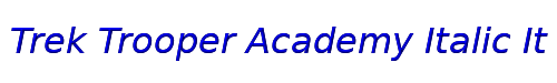 Trek Trooper Academy Italic Italic 