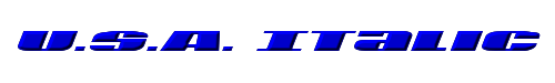 U.S.A. Italic 