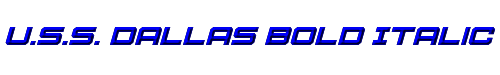 U.S.S. Dallas Bold Italic 