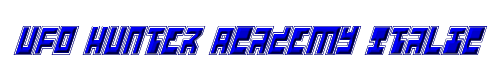 UFO Hunter Academy Italic 