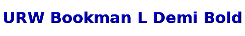 URW Bookman L Demi Bold 