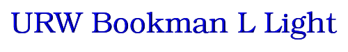 URW Bookman L Light 