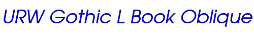 URW Gothic L Book Oblique 