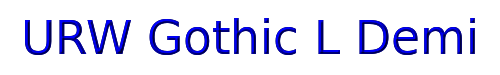 URW Gothic L Demi 